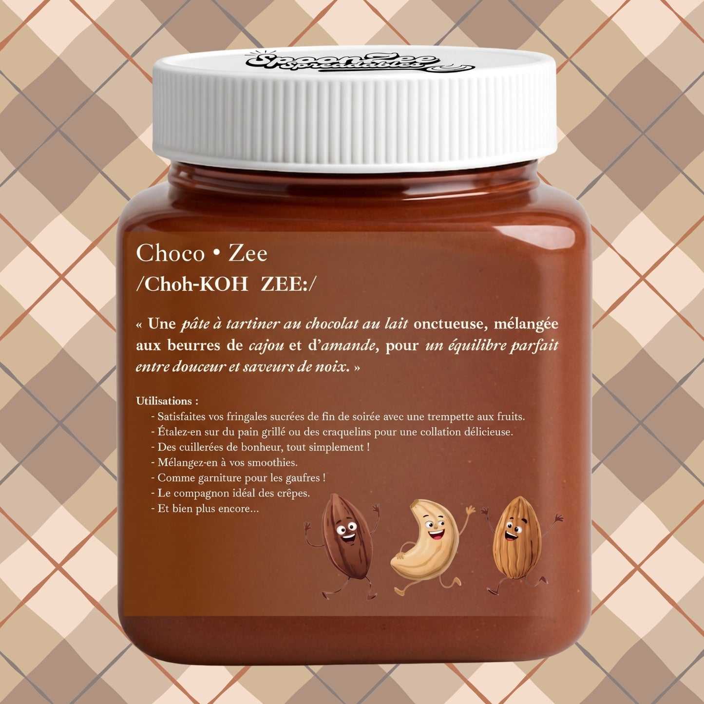 ChocoZee - Milk Chocolate, Almond and Cashew Spread