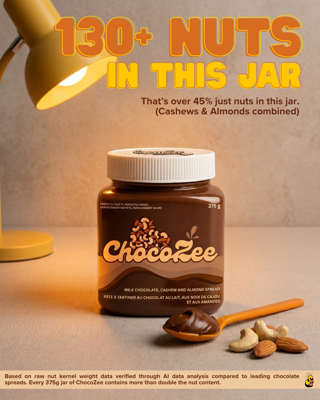 ChocoZee - Milk Chocolate, Almond and Cashew Spread – SpoonZee