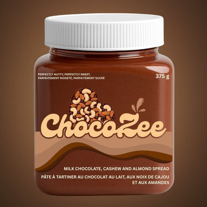 ChocoZee - Milk Chocolate, Almond and Cashew Spread