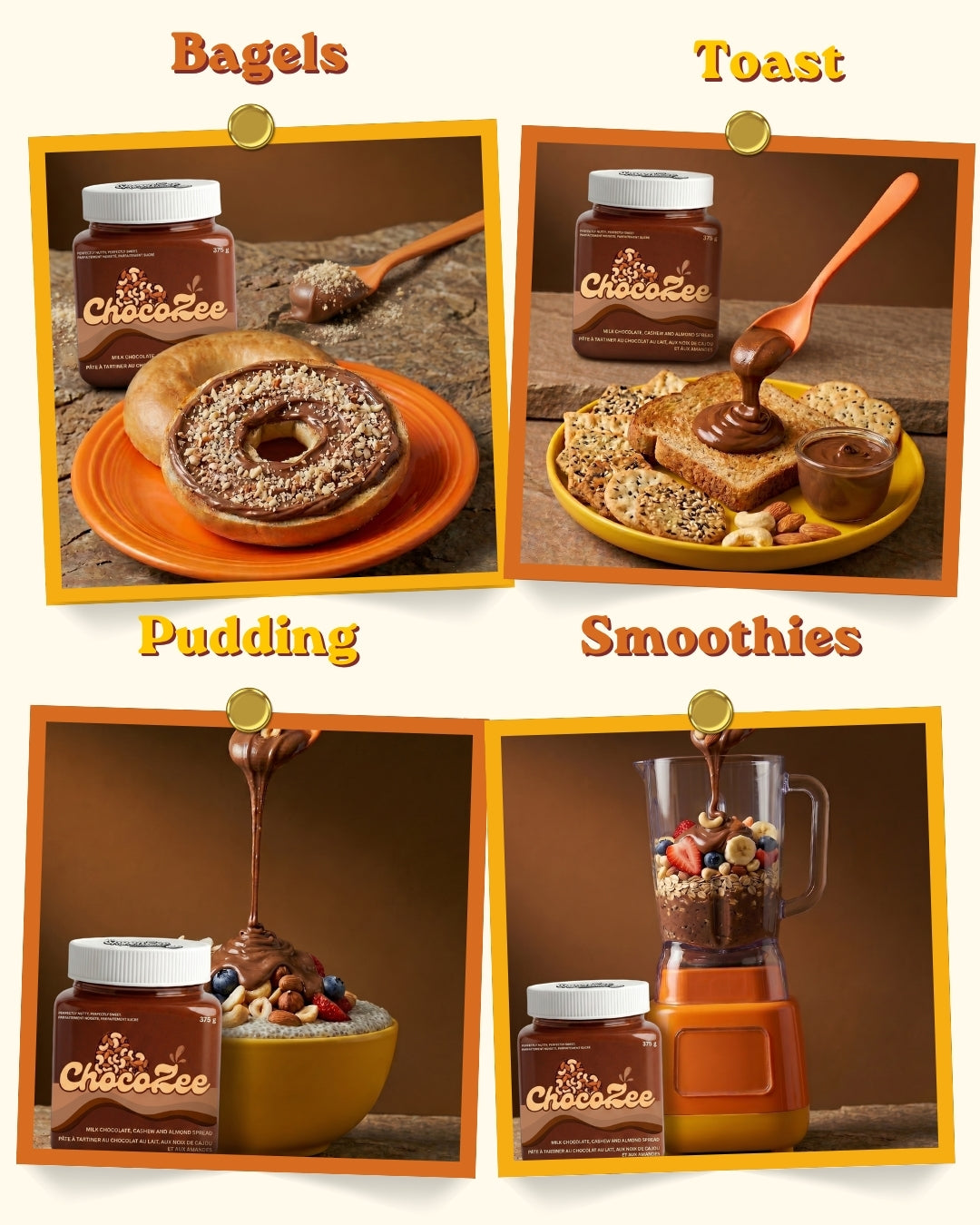 ChocoZee - Milk Chocolate, Almond and Cashew Spread – SpoonZee